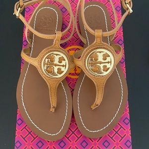 Tory Burch Tumbled Leather Sandal